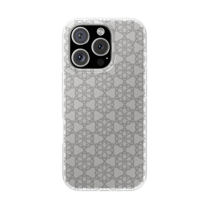 Elegant Geometric Phone Case, Stylish Flexi Case for Everyday Use, Slim Fit, Gift Idea, Trendy Accessory, Minimalist Design