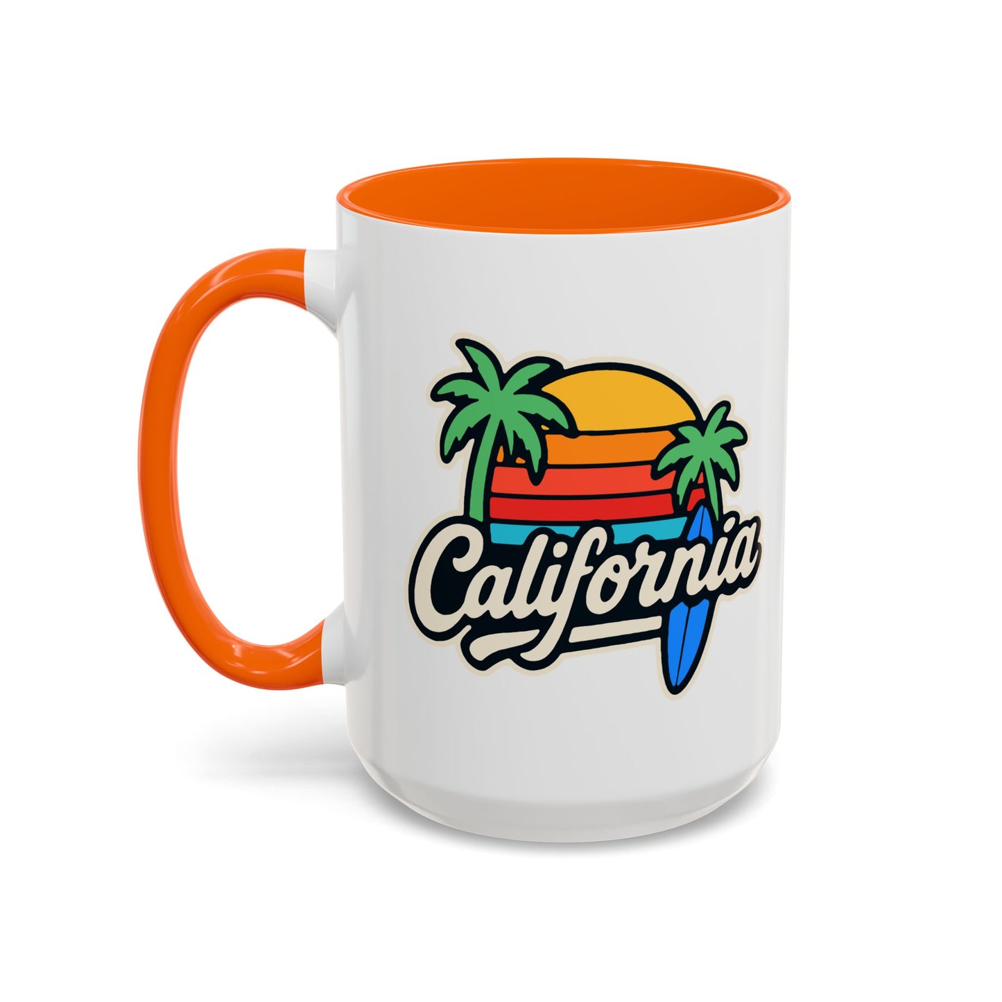 California Surf Vibes - Color Accent Mug