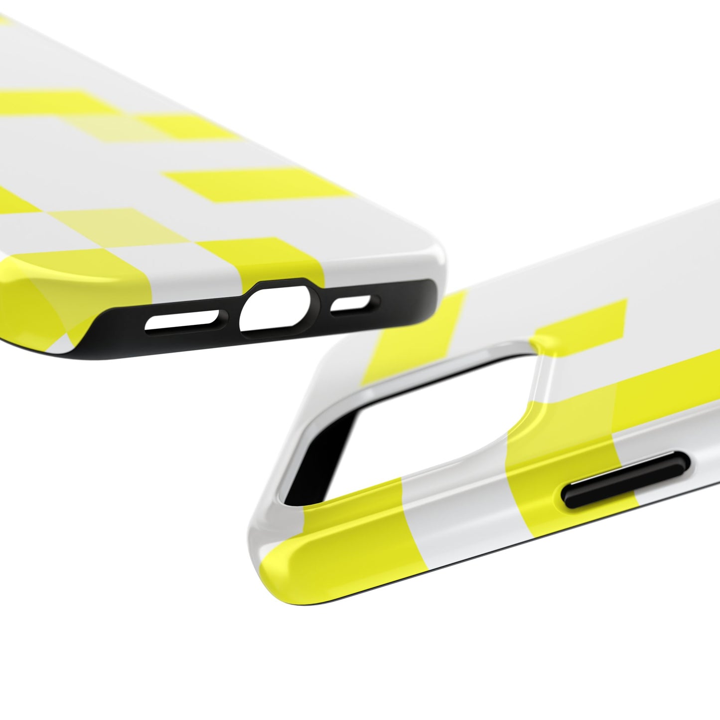 Yellow Pixel Grid -  Phone Case
