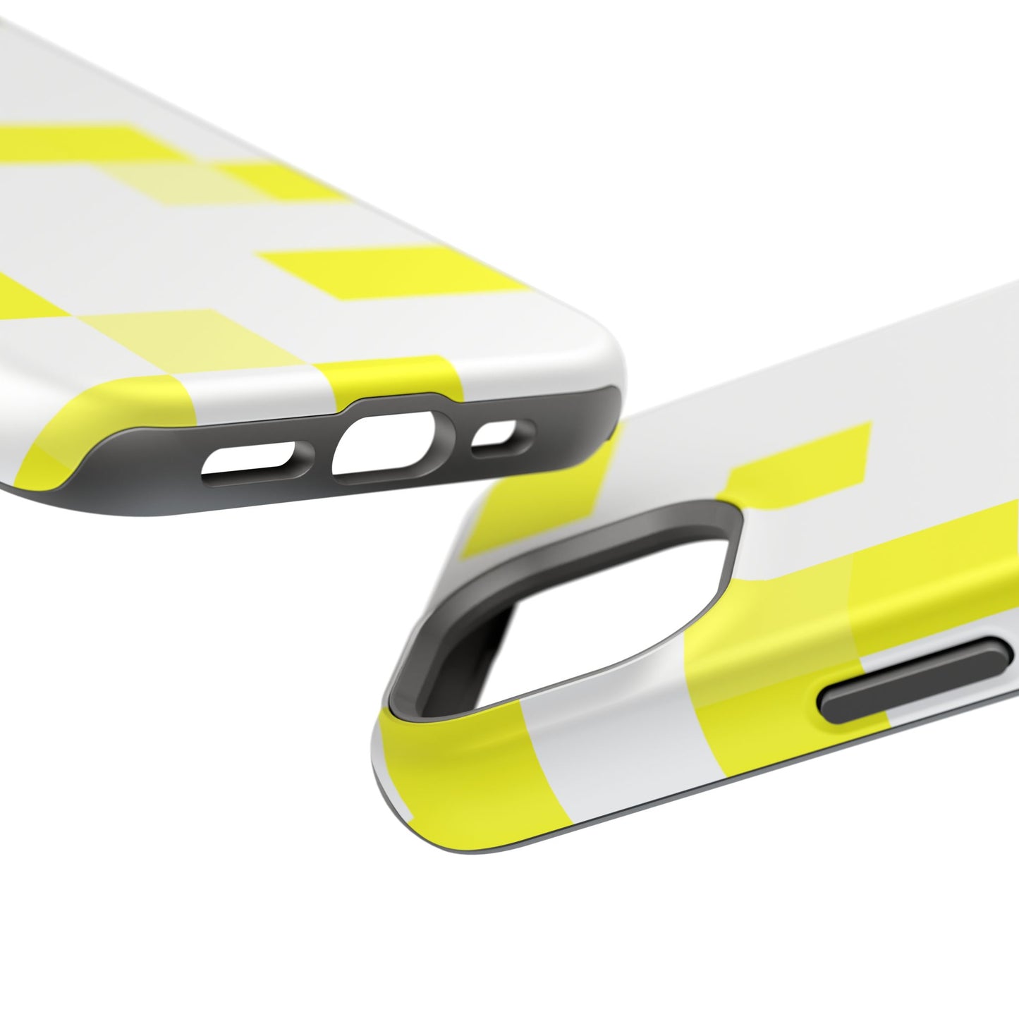 Yellow Pixel Grid -  Magnetic Phone Case