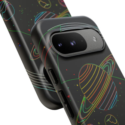 Galactic Tough Phone Case, Starry Space Protection, Unique Gift for Astronomers, Celestial Accessories, Trendy Space Lovers
