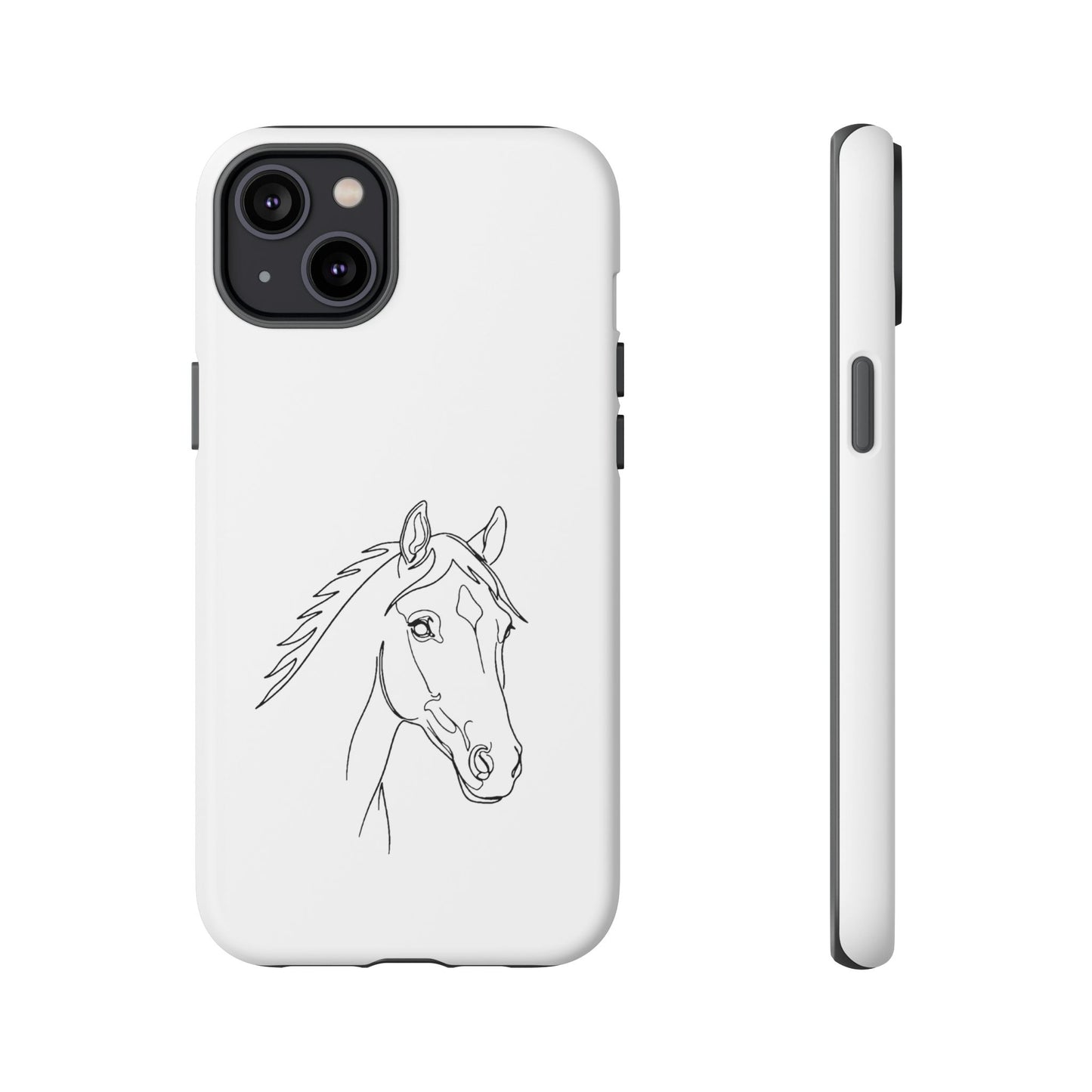 Horse Portrait Sketch - Tough Phone Case