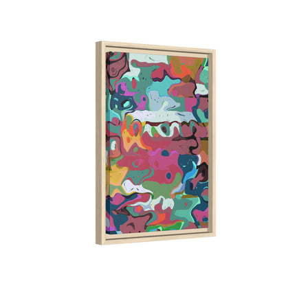 Colorful Abstract Marble - Framed Canvas
