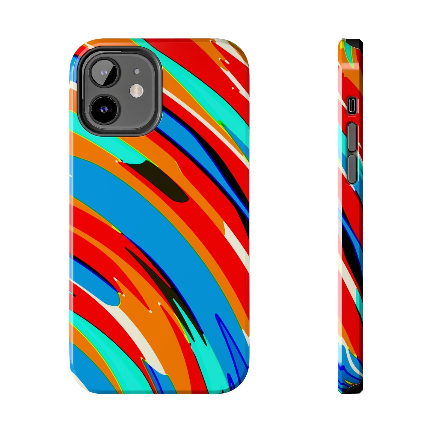 Abstract Rainbow Swirl Arc - Phone Case
