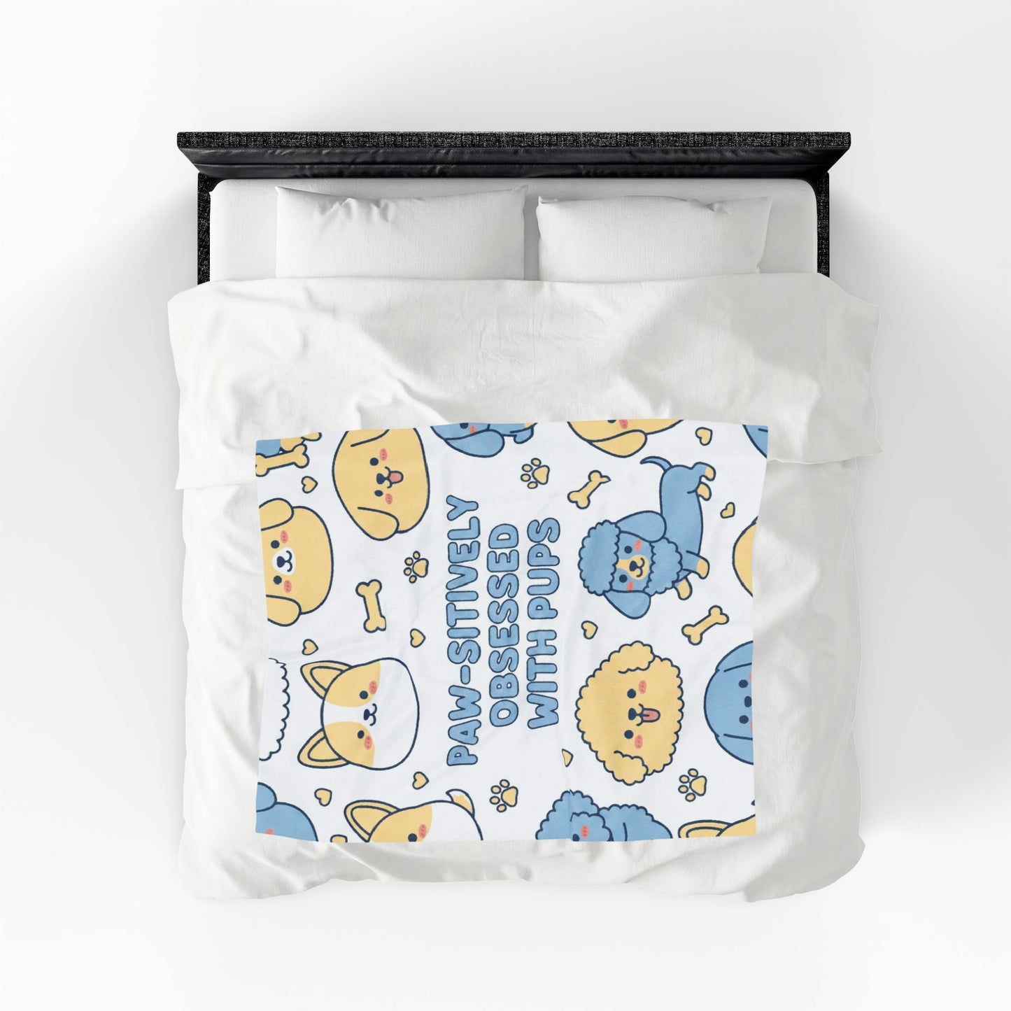 Paw-sitively Obsessed with Pups - Plush Blanket
