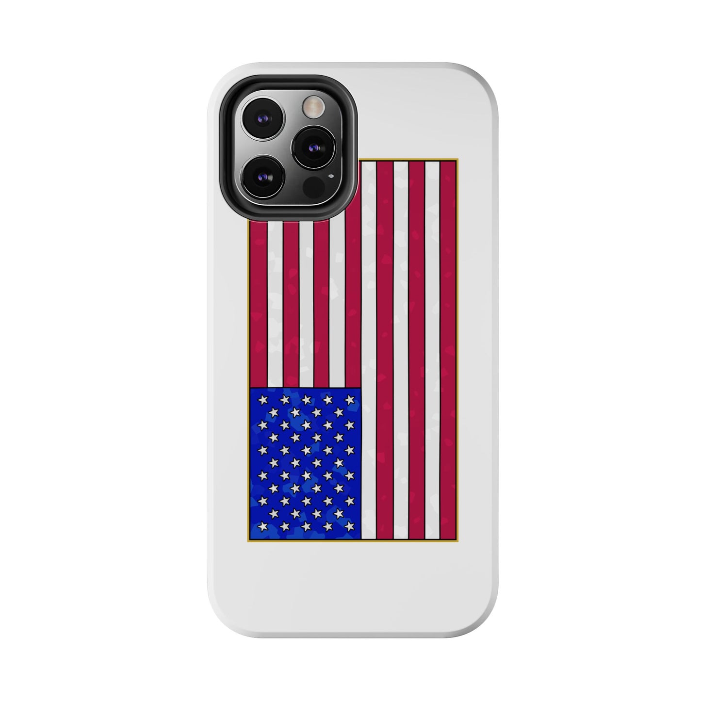 New Glory American Flag (Gold Edge Edition) - Phone Case