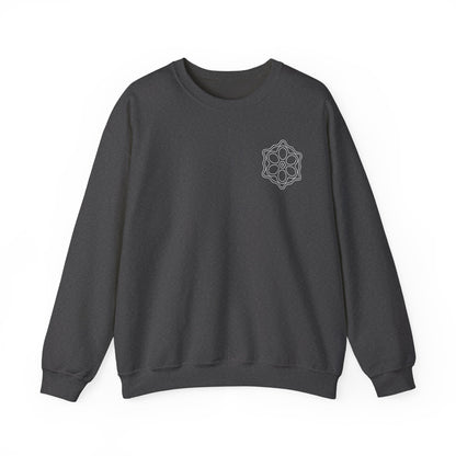 Geometric Pattern Sweatshirt, Cozy Unisex Crewneck, Perfect for Casual Wear, Gifts, and Layering