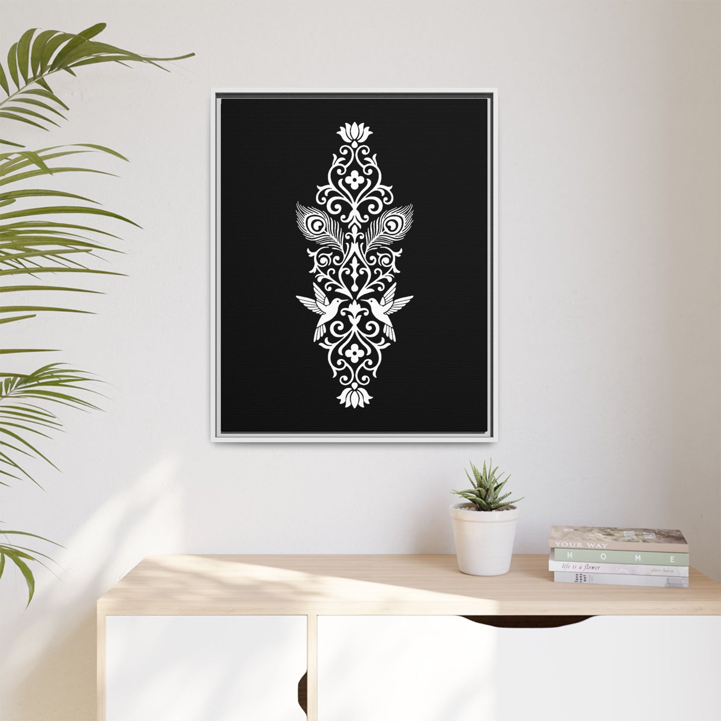 Hummingbird Soulmates - Framed Canvas