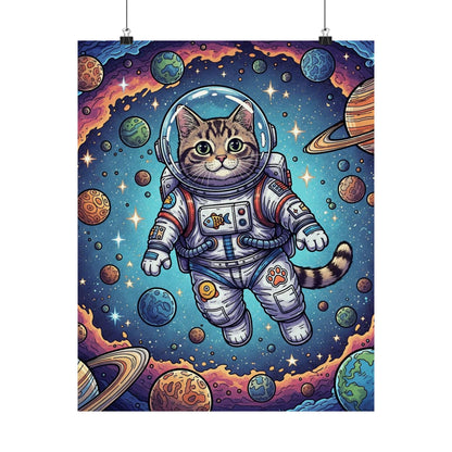 Astronaut Cat - Poster