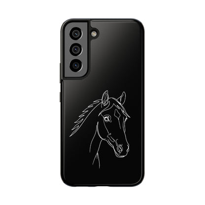 Horse Portrait Sketch - Phone Case