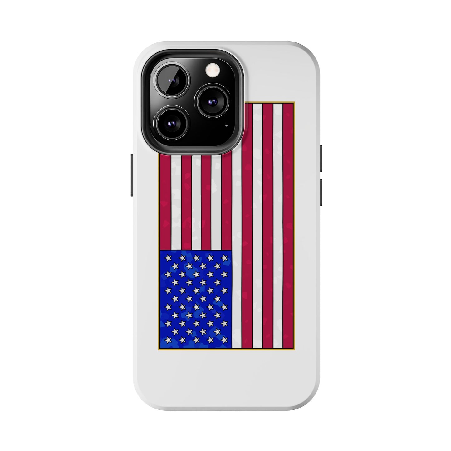New Glory American Flag (Gold Edge Edition) - Phone Case