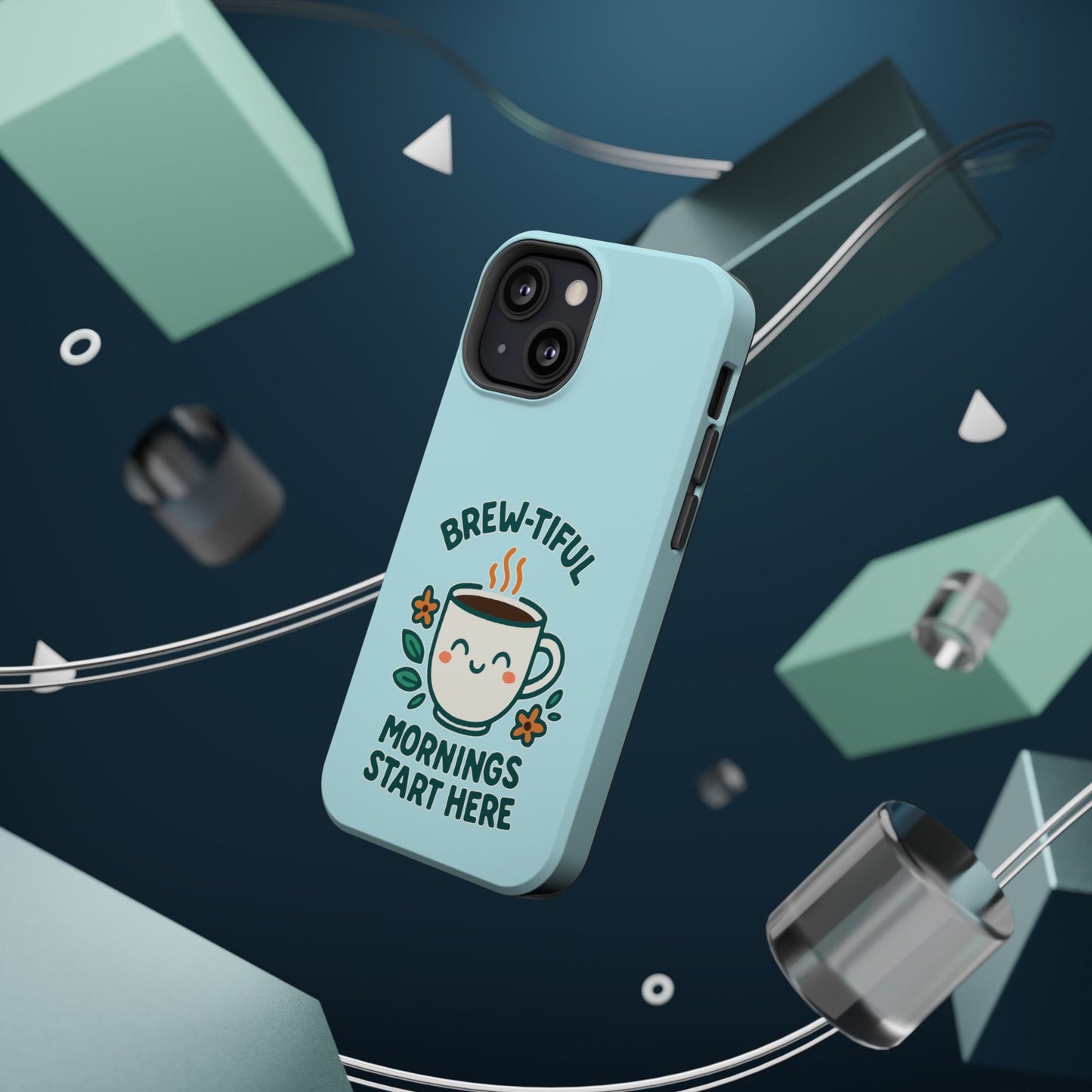 Brew-tiful Mornings Start Here - Magnetic Phone Case