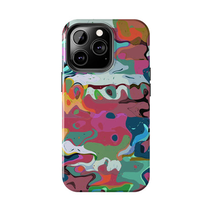 Colorful Abstract Marble - Phone Case