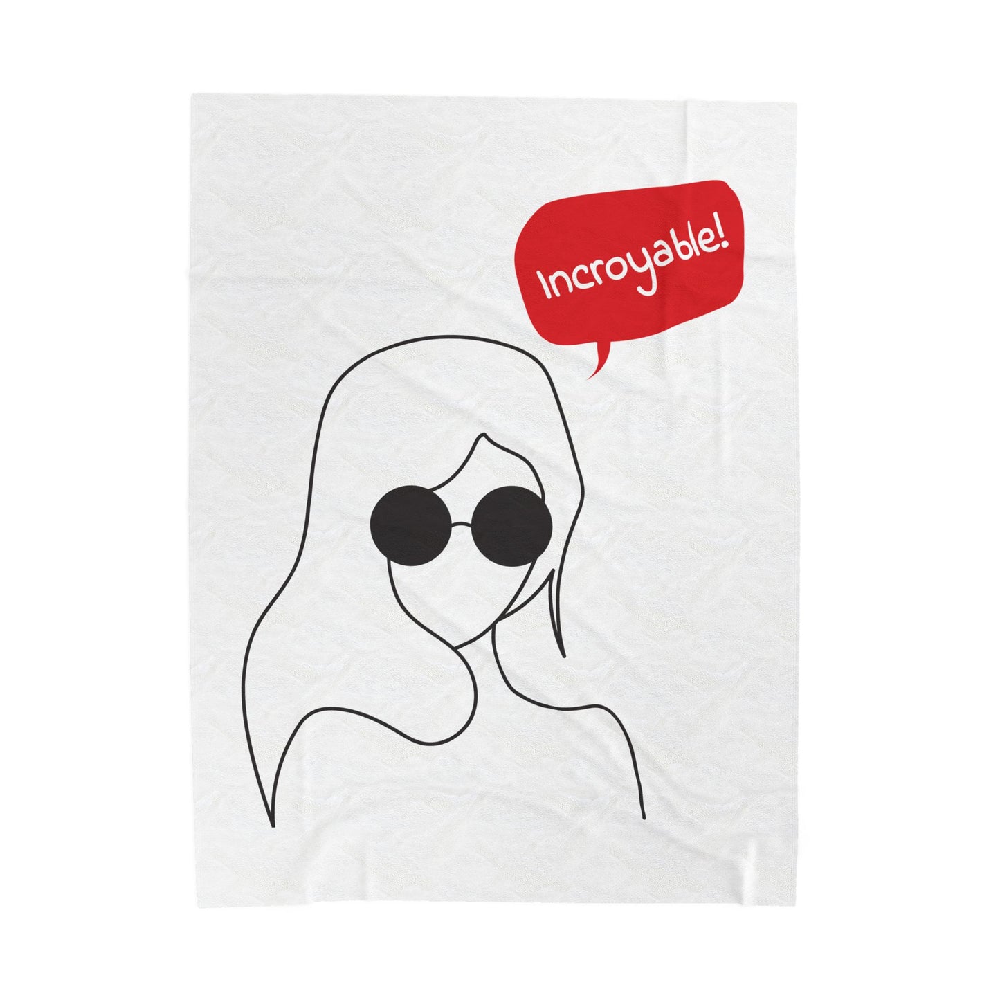 Incroyable Chic Girl - Plush Blanket