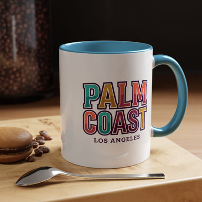 Palm Coast - Los Angeles - Color Accent Mug