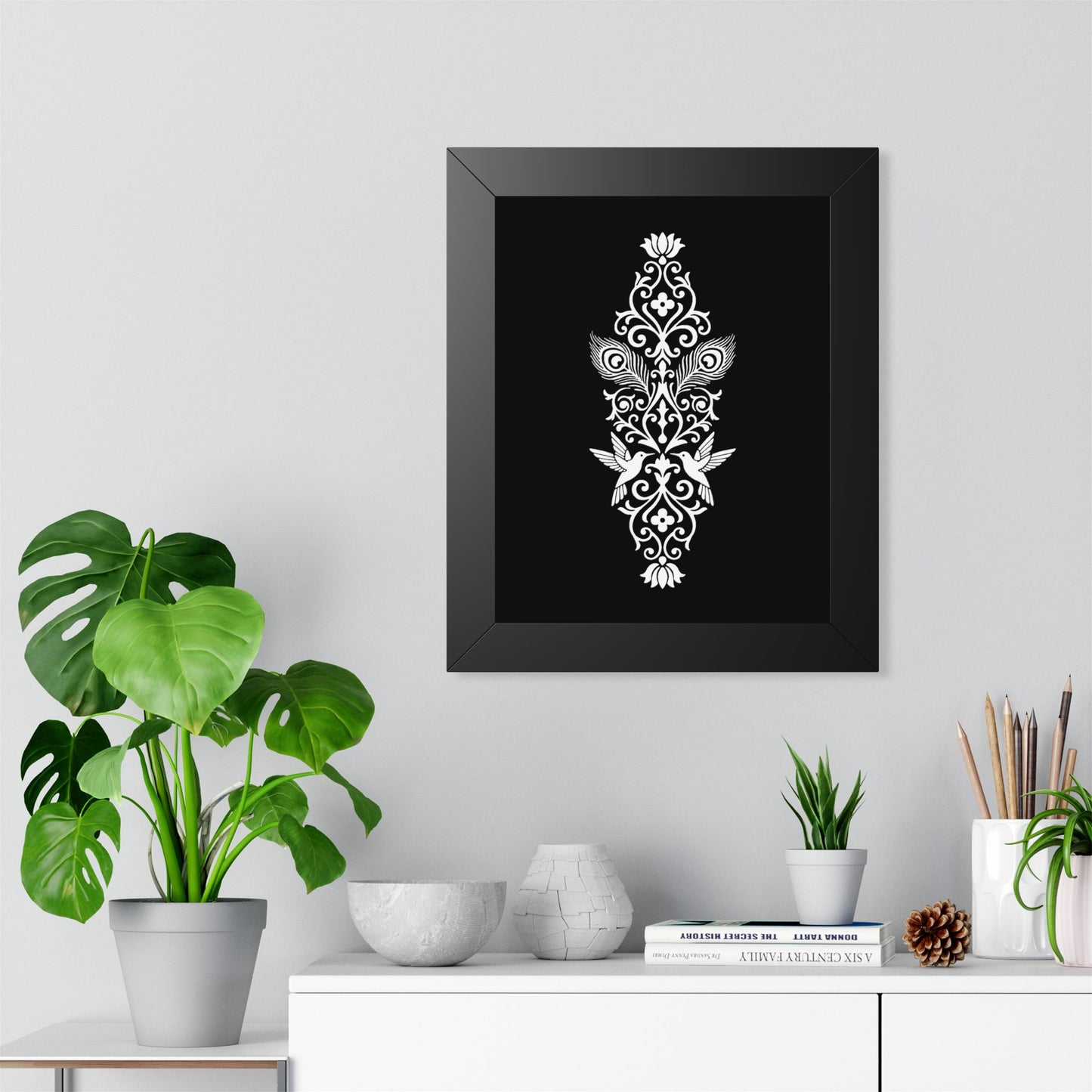 Hummingbird Soulmates - Framed Poster