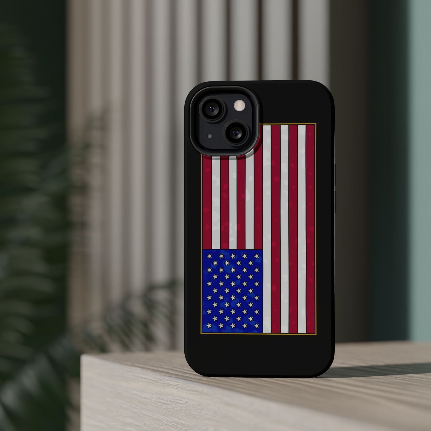 New Glory American Flag (Gold Edge Edition) - Magnetic Phone Case