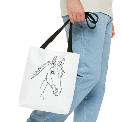 Horse Portrait Sketch - Tote Bag