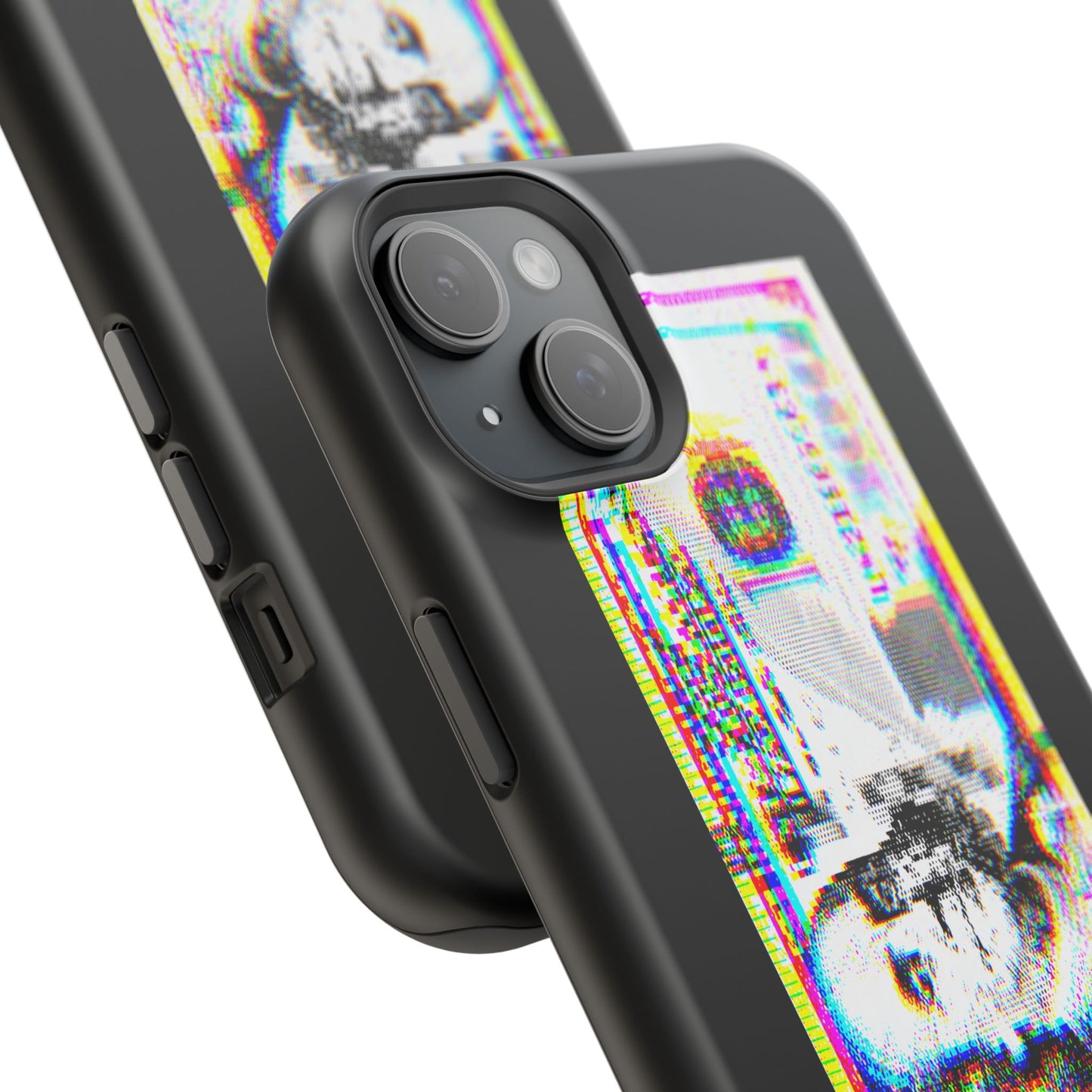 100 Dollars Bill - Neon Color Explosion - Magnetic Phone Case
