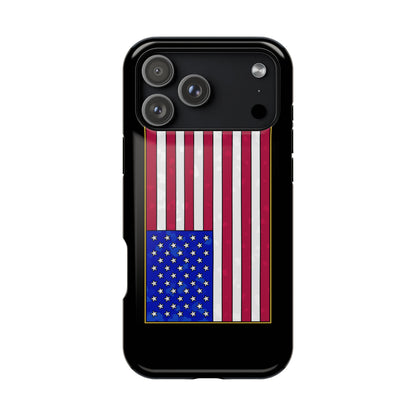 New Glory American Flag (Gold Edge Edition) - Magnetic Phone Case