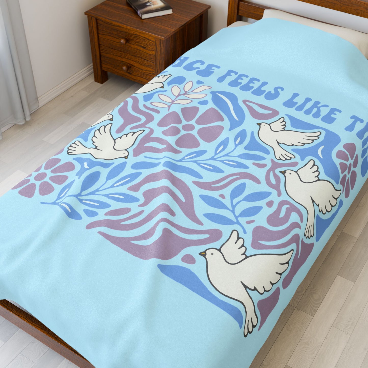 Peace Feels Like This - Plush Blanket