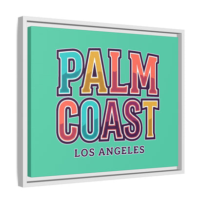 Palm Coast - Los Angeles - Framed Canvas