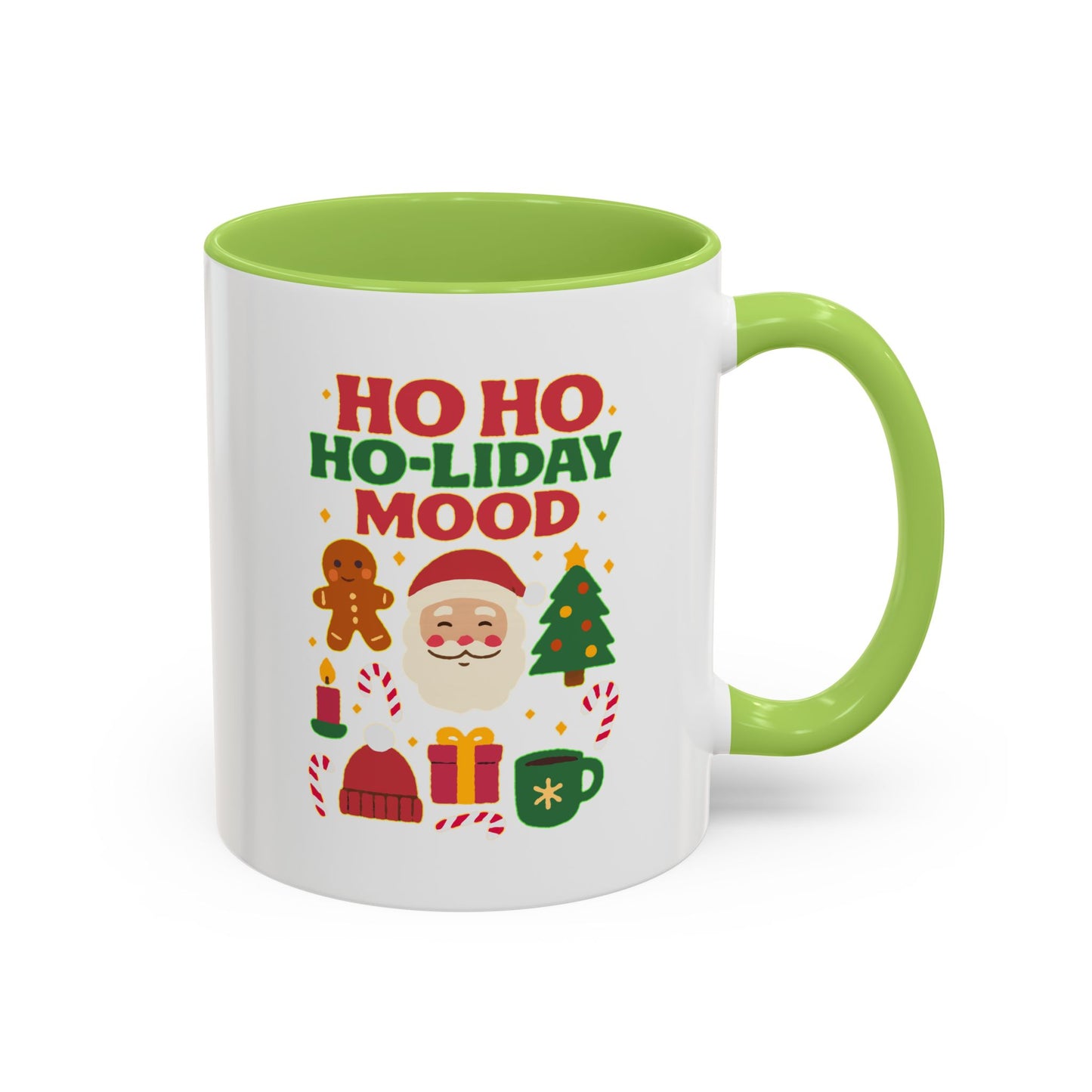 Ho Ho Ho-liday Mood - Color Accent Mug