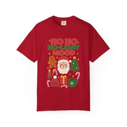 Festive Unisex T-Shirt, Ho Ho Ho-liday Mood, Christmas Shirt, Holiday Wear, Gift for Him/Her, Cozy Season Tee