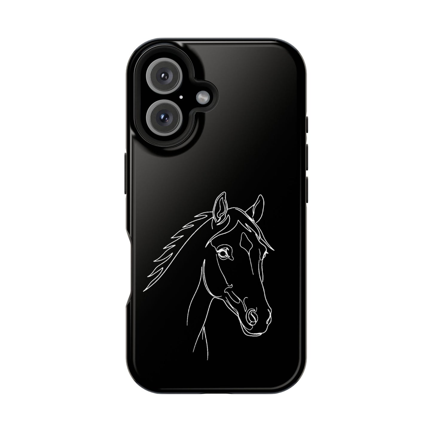 Horse Portrait Sketch - Magnetic Phone Case
