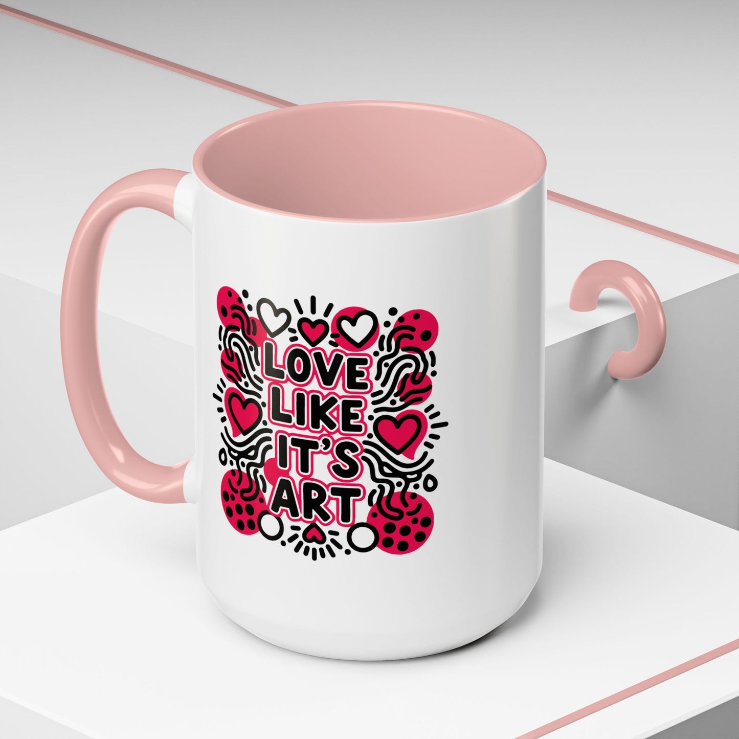 Love Like It’s Art - Color Accent Mug