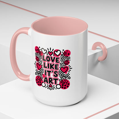 Love Like It’s Art - Color Accent Mug