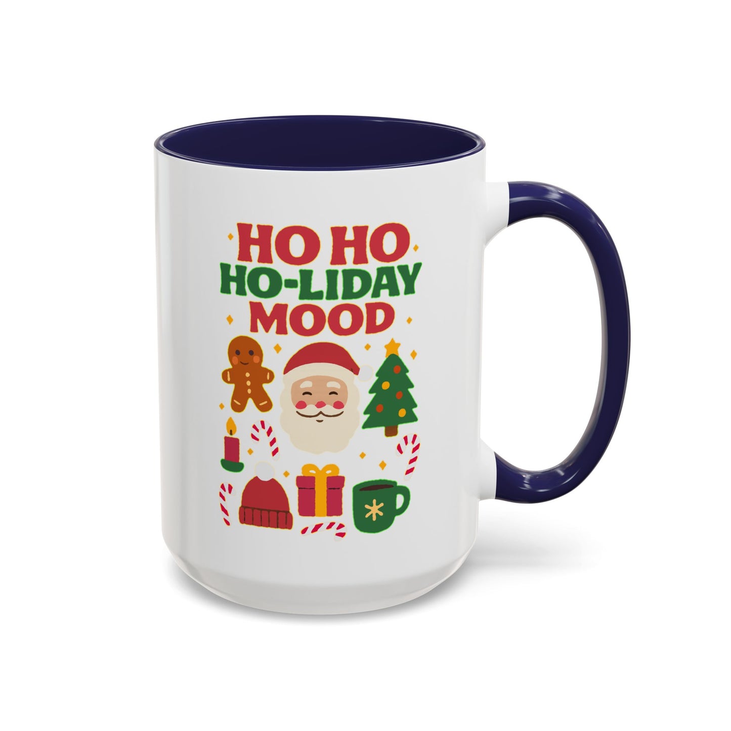 Ho Ho Ho-liday Mood - Color Accent Mug