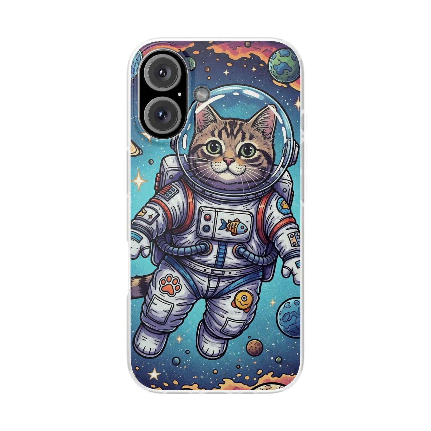 Astronaut Cat - Flexi Phone Case
