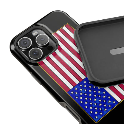 New Glory American Flag (Gold Edge Edition) - Magnetic Phone Case