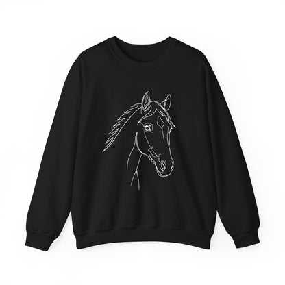 Horse Portrait Sketch - Sweatshirt