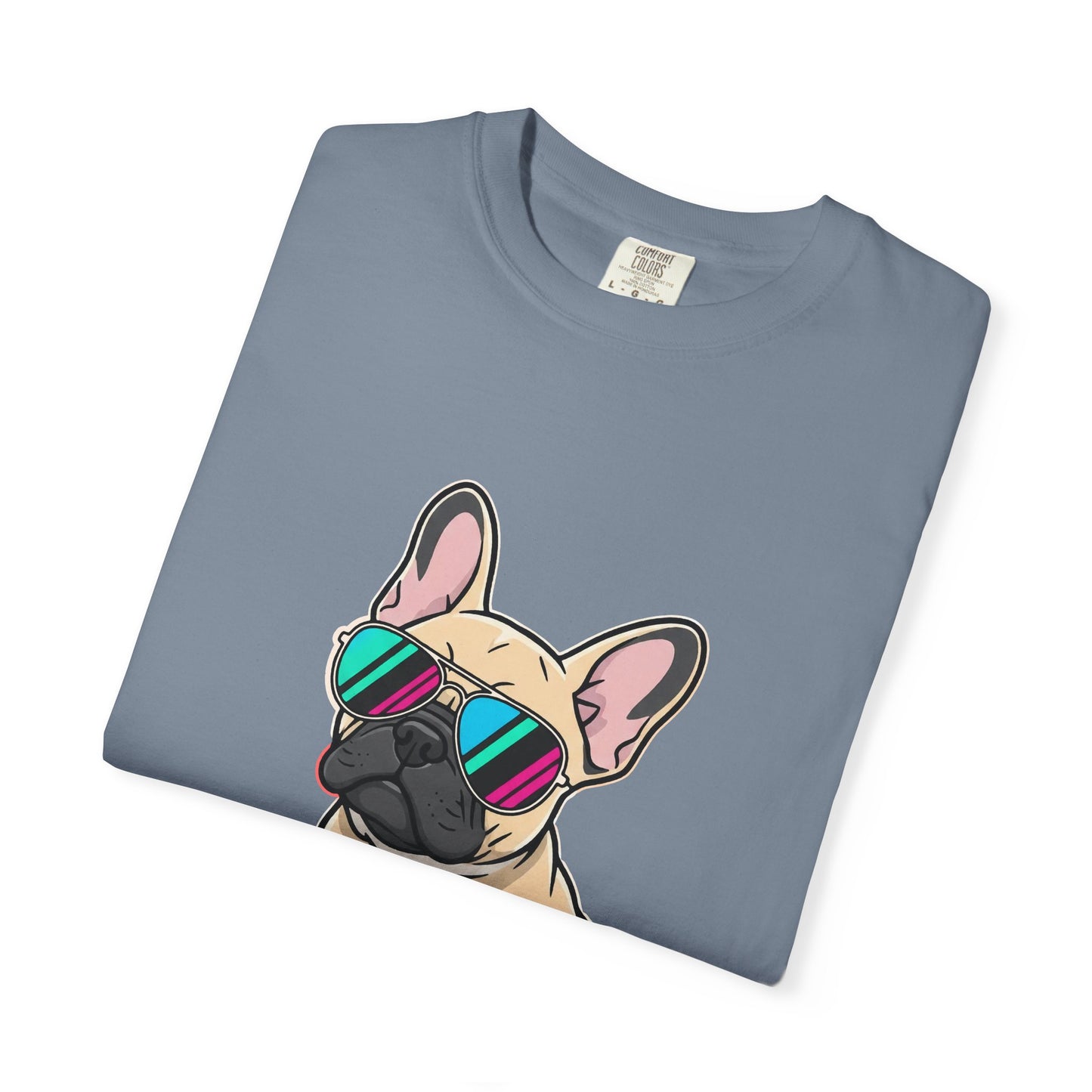 French Bulldog with Sunglasses - T-Shirt