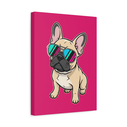 French Bulldog with Sunglasses - Canvas