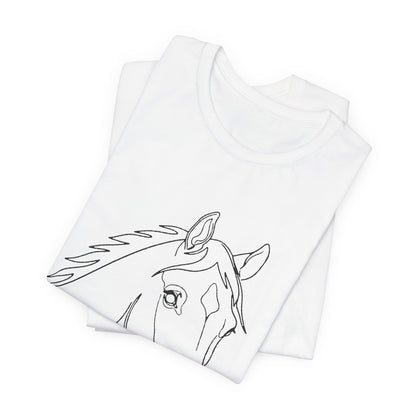Horse Portrait Sketch - T-Shirt