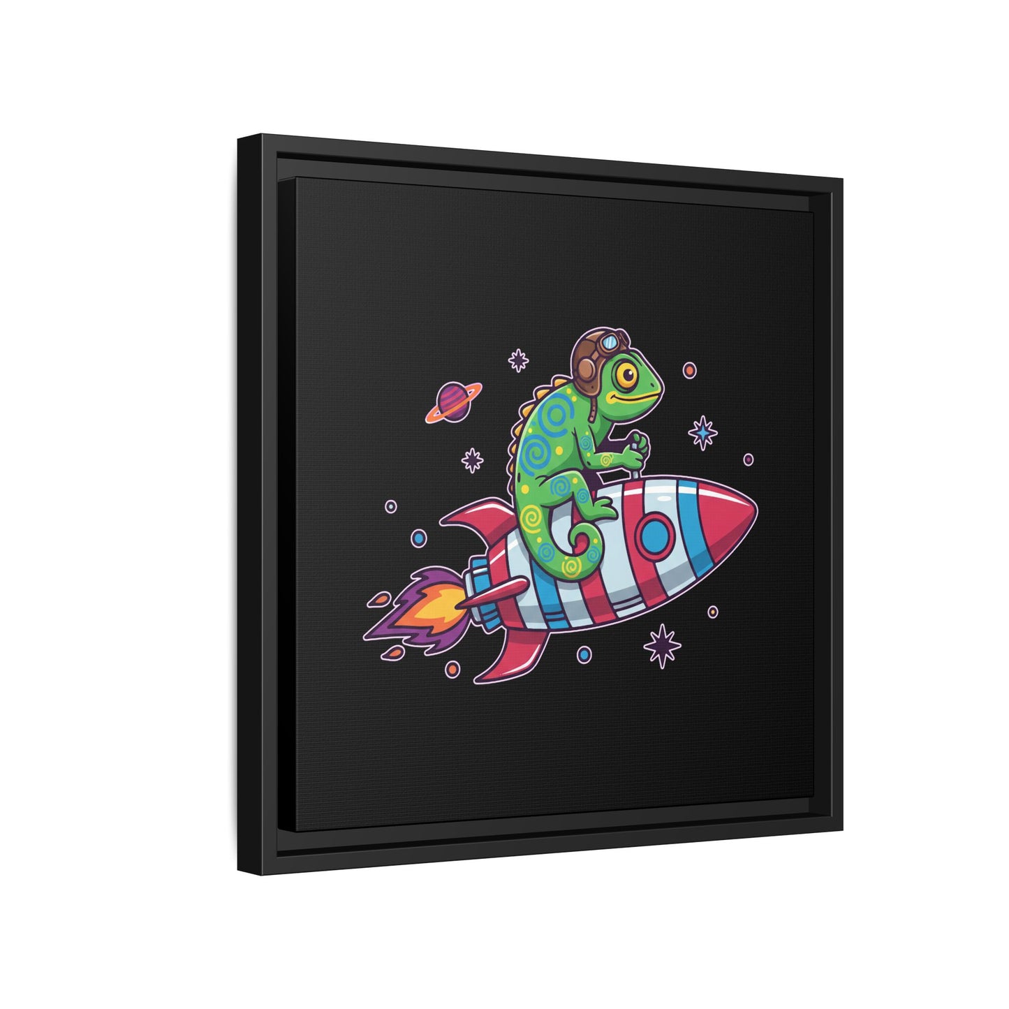 Cosmic Rider - Framed Canvas