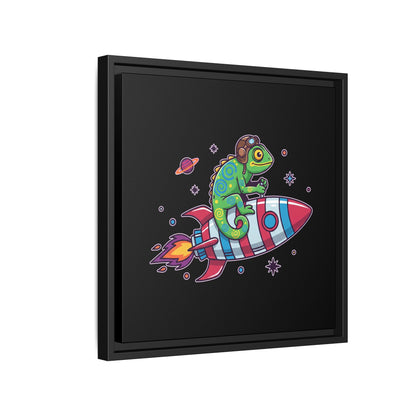 Cosmic Rider - Framed Canvas