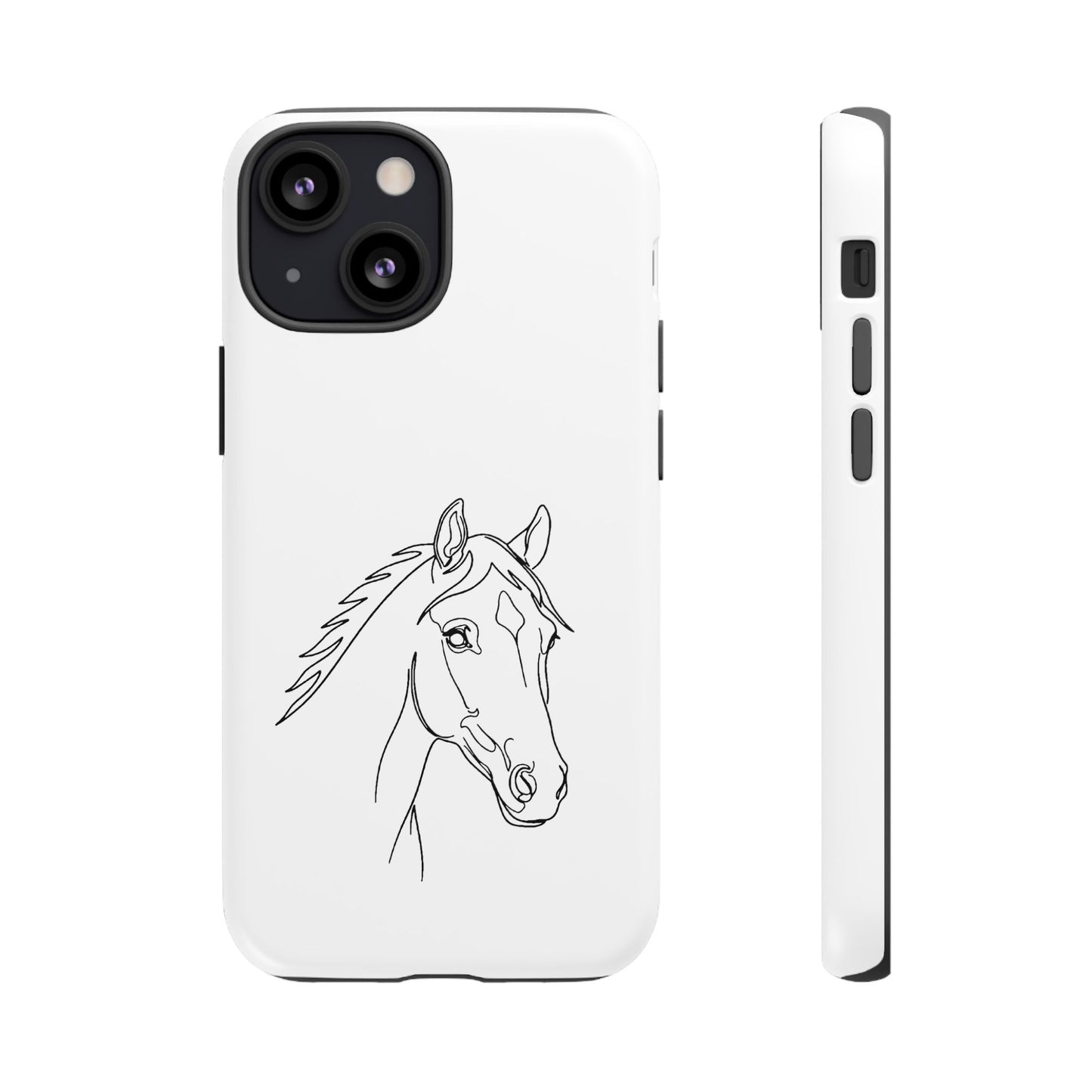 Horse Portrait Sketch - Tough Phone Case