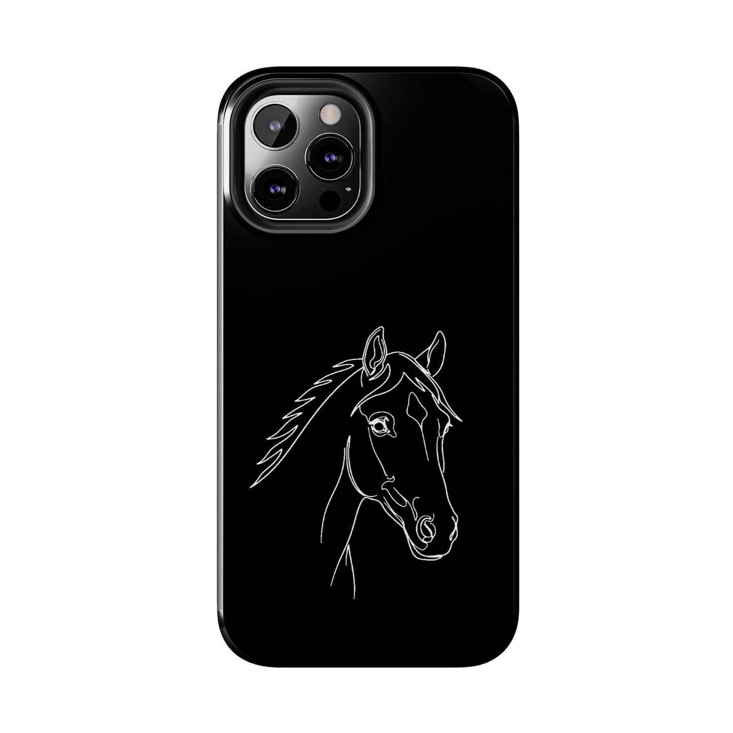 Horse Portrait Sketch - Phone Case