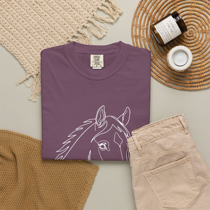 Horse Portrait Sketch - T‑Shirt
