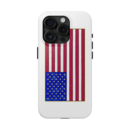 New Glory American Flag (Gold Edge Edition) - Phone Case