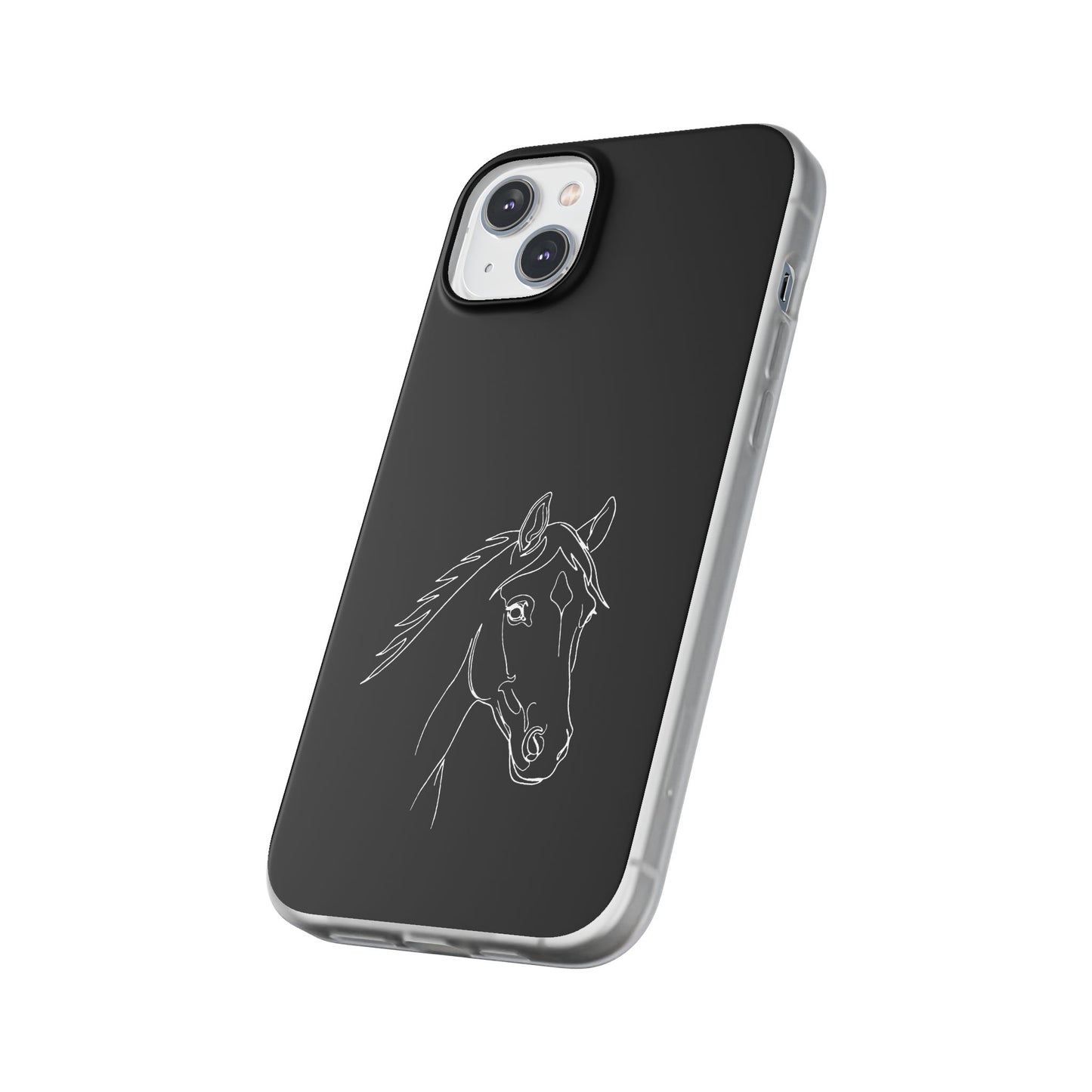 Horse Portrait Sketch - Flexi Phone Case