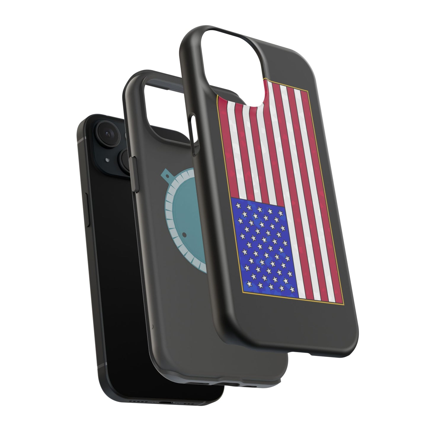 New Glory American Flag (Gold Edge Edition) - Magnetic Phone Case