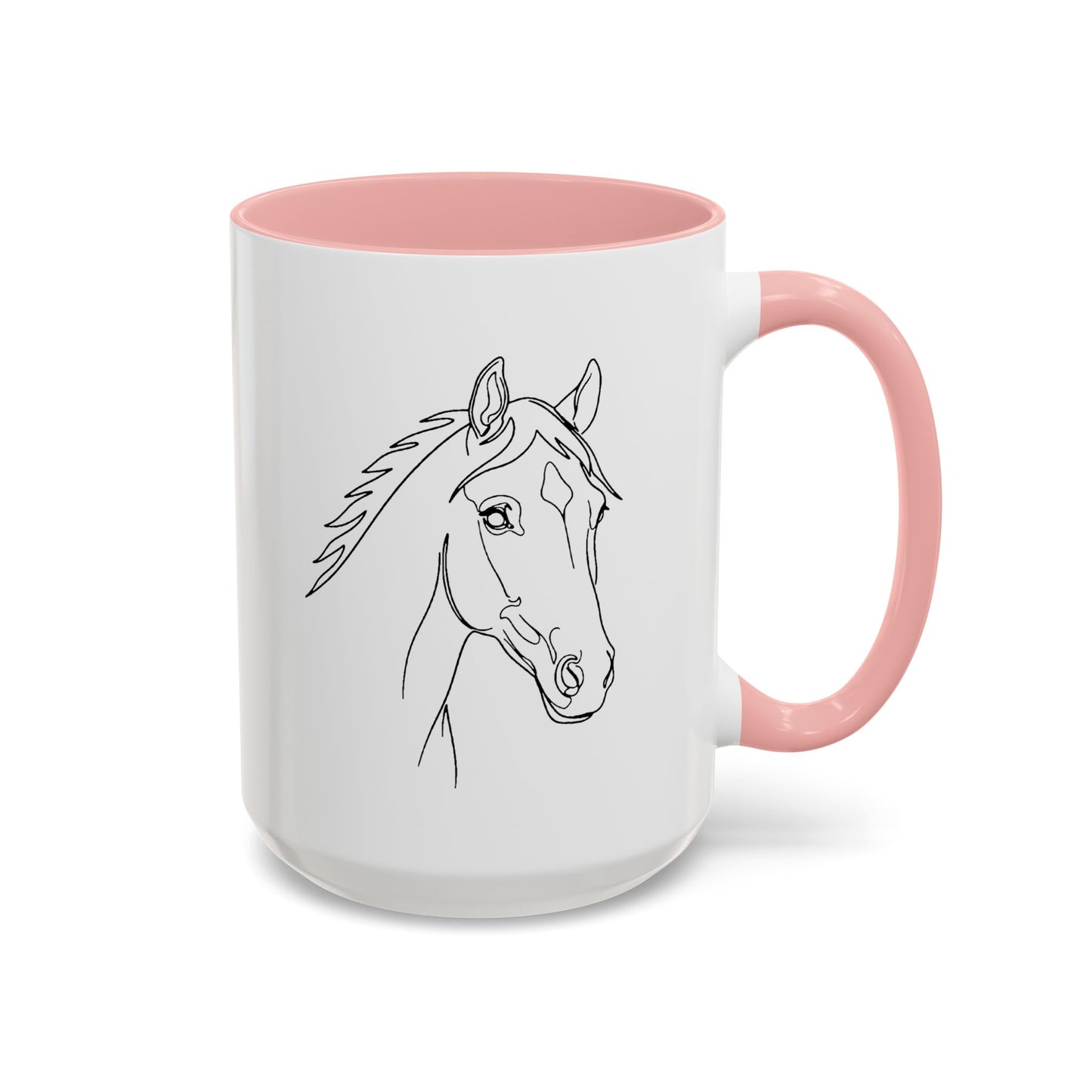 Horse Portrait Sketch - Color Accent Mug