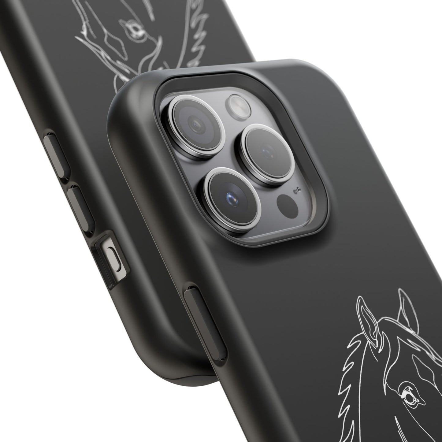 Horse Portrait Sketch - Magnetic Phone Case