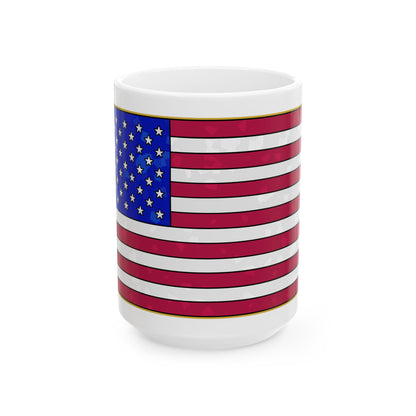 New Glory American Flag (Gold Edge Edition) - Mug