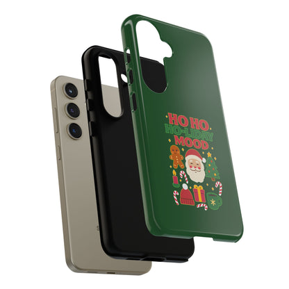 Christmas Phone Case, Ho Ho Ho-liday Mood, Festive Phone Cover, Santa Christmas Accessory, Holiday Gift, Winter Vibes